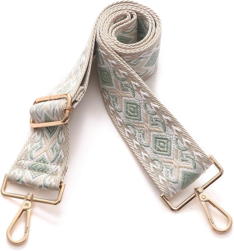 S-Jacorry Purse Strap Replacement Crossbody Wide Shoulder Strap Adjustable Canvas Straps Handbag Strap Replacement Belts - Image 2